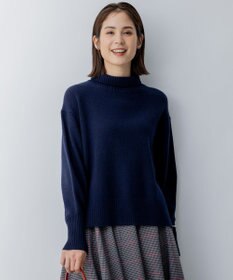 組曲 ウールカシミヤミックス ロールネック ニット