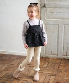 ANY KIDS 総柄リボンドッキングチュニック