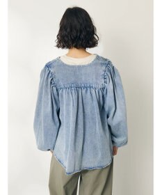 CRAFT STANDARD BOUTIQUE デニムギャザーヨークブラウス