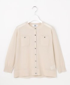 J.PRESS LADIES S 【シーンレスに活躍】SHEER GLOSS KNIT クルーネック カーディガン