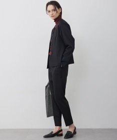 ICB 【CLASSY.掲載・裏起毛】 ウォームサテン カーディガンブラウス