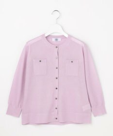 J.PRESS LADIES S 【シーンレスに活躍】SHEER GLOSS KNIT クルーネック カーディガン