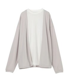 CRAFT STANDARD BOUTIQUE 梨地カットカーディガン＋ＬＳ　ＴＥＥーＳＥＴ