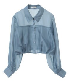 earth music&ecology バルーンシアーショートシャツ