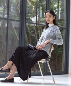 J.PRESS LADIES 【洗える】FAIR ISLE ラウンドネック ニット