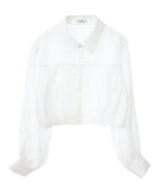 earth music&ecology バルーンシアーショートシャツ