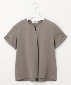 J.PRESS LADIES L 【WEB限定カラーあり・抗菌消臭・吸水速乾】サッカージャージー キーネック カットソー