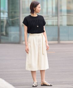 自由区 【XSサイズ～/洗える/セット可】キュプラリネンシャンタン ショートパンツ