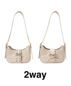 WEGO マルチWAYハーフムーンベルトバッグ