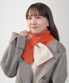 MOONBAT MACKINTOSH PHILOSOPHY(マッキントッシュ フィロソフィー）【ギフトBOX付】ウール100％ リバーシブル ニット マフラー ユニセックス 日本製