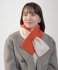 MOONBAT MACKINTOSH PHILOSOPHY(マッキントッシュ フィロソフィー）【ギフトBOX付】ウール100％ リバーシブル ニット マフラー ユニセックス 日本製