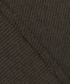 BEIGE， 【BEIGE,ecru/WEB限定・洗える】RIB TOPS /  コットンシルクハイネックトップス