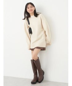 earth music&ecology ＦＬＵＦＦＹハイネックチュニック