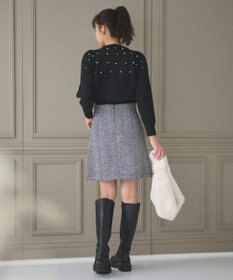 Feroux パール×ビジュー ニット