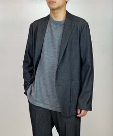 KASHIYAMA 【ウォッシャブル】ウールジャージークルーネックニット