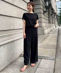 UNFILO 【接触冷感/吸水速乾】サマーセットアップ ブラウス