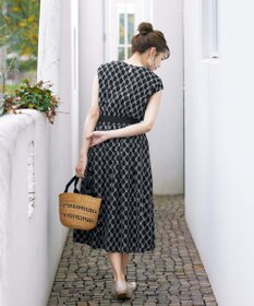 Tiaclasse 【洗える】配色刺繍レースワンピース