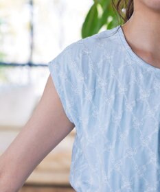 Tiaclasse 【洗える】配色刺繍レースワンピース