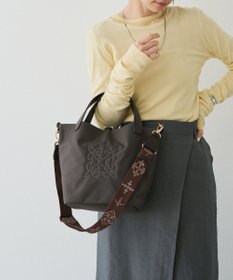 russet コーデュラナイロン2WAYタウントートバッグ(CE-1673-WEB)