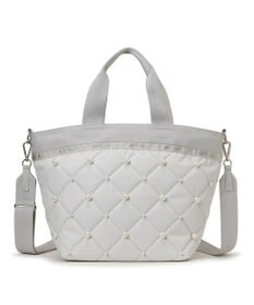 LeSportsac BUCKET TOTE W PEARLS/ミストグレーパール