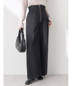 earth music&ecology フロントジップデニムパンツ