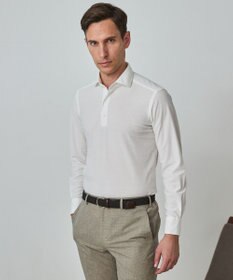 GOTAIRIKU あのBIZポロが 長袖に【仕事で着られる】キレイめ 鹿の子 ビズポロシャツ_ロング