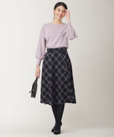 ANY SIS S 【洗える】ロゴ刺繍 ニット