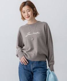 23区 S 【洗える】インターシャ ロゴ ニット