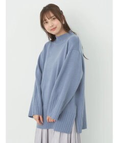 earth music&ecology アンチピリングリブハイネックチュニック