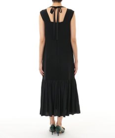 GRACE CONTINENTAL ネックレス付ティアードドレス