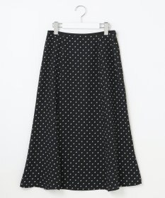 自由区 【セット可/洗える】ダブルスクエアプリント マーメイドシルエットスカート