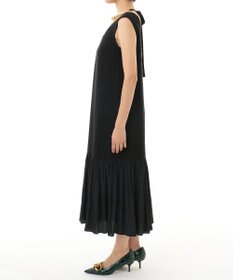 GRACE CONTINENTAL ネックレス付ティアードドレス