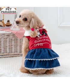 PET PARADISE リサとガスパール トレーナー ワンピース 《レッド》 小型犬