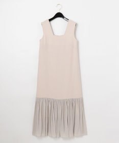 GRACE CONTINENTAL ネックレス付ティアードドレス