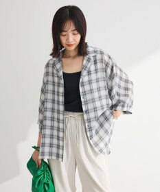 Green Parks 開襟シアーシャツジャケット