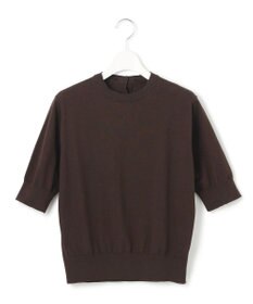 23区 【洗える】Brocheチェック レース付け襟 ニット