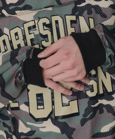 WEGO 【ユニセックス着用ITEM/MLサイズ展開】カモフラナンバリングホッケーT（LS）