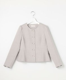 Feroux 【先行予約】パール釦ペプラムジャケット×スカート セットアップ