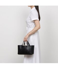 UNBILLION カシュカシュ cachecache / コードかがり横長トートバッグ