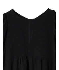 earth music&ecology 膨れジャガードパフ袖ワンピース