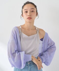 earth music&ecology フラワーモチーフキャミ