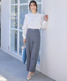 ANY SIS S 【洗える】ラッフルレース トップス