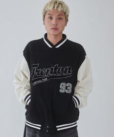 WEGO 【ユニセックス着用ITEM/MLサイズ展開】サガラワッペンスウェットスタジャン