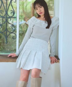 Feroux プリーツミニ スカート