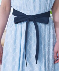 Tiaclasse 【洗える】配色刺繍レースワンピース