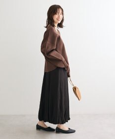 Green Parks 微光沢サテンバルーンスカート