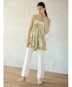 Green Parks ・ＥＬＥＮＣＡＲＥ　ＤＵＥクラッシュベロアキャミチュニック