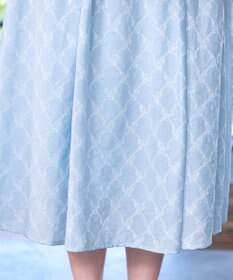 Tiaclasse 【洗える】配色刺繍レースワンピース