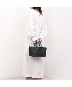 UNBILLION カシュカシュ cachecache / コードかがり横長トートバッグ