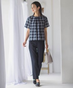 J.PRESS LADIES L 【セットアップ対応・洗える】DRYウーステッド テーパード パンツ